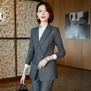 Women's Suit Set Polyester Three Quarter Sleeve Formal Autumn Anti-Wrinkle Business Wear - Product Image 2
