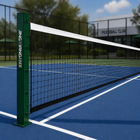 Système de poteaux et filets de pickleball Jingxiang professionnels OEM en gros pour installation au sol, pour pickleball et tennis en extérieur