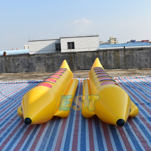 Jeux gonflables de sport aquatique de vente chaude <span class=keywords><strong>bateau</strong></span> banane flottant <span class=keywords><strong>bateau</strong></span> banane gonflable 6 <span class=keywords><strong>places</strong></span> à vendre - Product Image 2