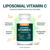 Capsules de Vitamine C Liposomale en Gros OEM, Marque Privée, 60 Comprimés, Complément Alimentaire