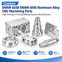 Pièces usinées CNC en alliage d'aluminium ENAW 6038/ENAW 6040 sur mesure, tournage et fraisage de haute précision, fabricant d'usine