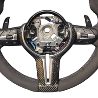 Volant en Suède Complet Style CS avec Garniture Carbone pour BMW F20 F10 F30 F31 F32 F34 F36 F15 F25 F48 E70 E87 E90 E92 M3 M4 M5