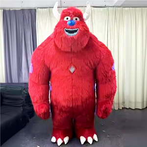 Fábrica China personalizada Super Monster Red inflable <span class=keywords><strong>Sullivan</strong></span> mascota disfraz carnaval fiesta evento juego de rol disfraz tamaño adulto - Product Image 1