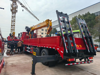 Grue polyvalente montée sur camion SQS300P avec rétraction automatique du crochet pour les projets de levage en entrepôt et en bord de route