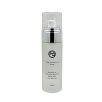 Benutzer definierte Farbe 20ml-120ml flache Schulter Kosmetik glas Lotion Pump flasche klar gefrostet mit Schraub verschluss