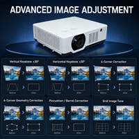 Projecteur laser home cinéma 7200 lumens WUXGA 3LCD, projection de 30 à 300 pouces pour cinéma maison et salles multimédias