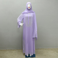 Robe Abaya de fête musulmane en strass et diamants, style Moyen-Orient, Dubaï, ample, grande taille, pour femmes musulmanes, avec hijab