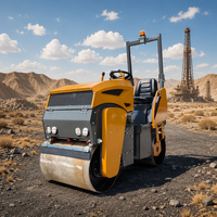 Mini-compacteur routier chinois de 1 à 5 tonnes à double tambour, petite taille, avec moteur, pompe, roulement et engrenage pour diverses industries