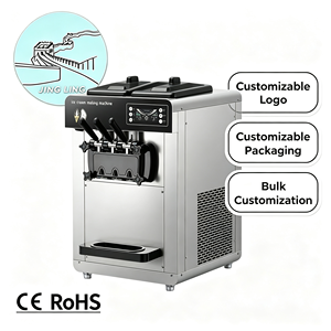 Grenzüberschreitende elektrische Edelstahl-12-Liter-Dreikopf-<span class=keywords><strong>Softeismaschine</strong></span> für den gewerblichen Einsatz, ideal für den Straßenverkauf, automatisch - Product Image 1
