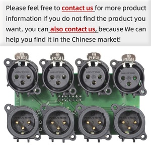 3 pin nữ XLR ổ cắm <span class=keywords><strong>video</strong></span> kết nối Microphone nữ ổ cắm mini 3 pin Bảng điều chỉnh núi XLR nối - Product Image 2