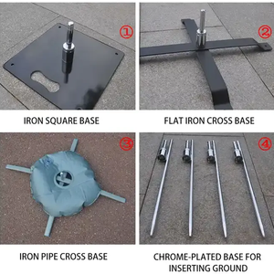 Bandera rectangular personalizada, asta de bandera de 5m con base de agua, bandera de playa Oriflamme con soporte y asta de bandera telescópica <span class=keywords><strong>para</strong></span> publicidad - Product Image 6