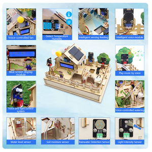 Kit d'apprentissage IoT pour ferme intelligente ESP32 avec commande vocale Wi-Fi, <span class=keywords><strong>programmation</strong></span> graphique Mixly et Scratch - Product Image 5