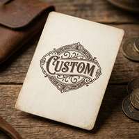 Cartes à Jouer Personnalisées Vintage Écologiques Recyclables – Jeu de Poker Rétro avec Finition Brillante/Mate pour Cadeaux et Promotion de Marque