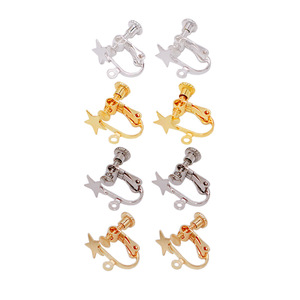Star Screw Clip On <b>Earrings</b> Gold Silver Copper Alloy Fashion Jewelry DIY Accessories For Women - Product Image 4