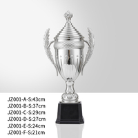 Trophée de sport en plastique personnalisé 2025 JZ Factory – Vente en gros – Coupe de récompense pour basketball, volleyball, football – Trophée couronne sportive