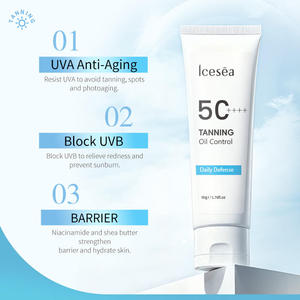 Crème solaire Icesea SPF50+ anti-brillance 50g - Protection UVA/UVB, défense quotidienne, vente en gros OEM/ODM - Product Image 4