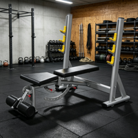 Banc de musculation olympique multi-positions professionnel pour l'entraînement complet du corps (poitrine, épaules) – Équipement de fitness pour salle de sport et club
