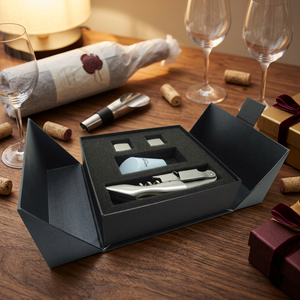 Set de regalo de vino para promoción, set de abridor de vino clásico, regalos promocionales corporativos, elegante empaque de regalo para vino - Product Image 6