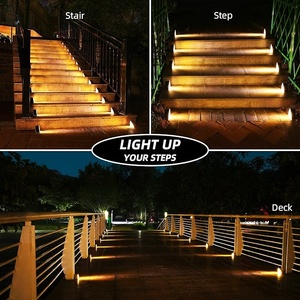Lumière solaire LED sans fil à haute luminosité, lumière blanche chaude, détecteur crépusculaire, <span class=keywords><strong>pour</strong></span> jardin, <span class=keywords><strong>balcon</strong></span>, allée, escalier, IP65 étanche, petite taille - Product Image 6