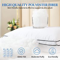 Nouveau modèle Oreiller organique en fibre de polyester Hypoallergénique Polyester Dupont Sorona Tissu GRS Oreillers pour lit