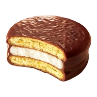 Choco Pie Lotte, gâteau moelleux au chocolat et aux guimauves, collation sucrée, dessert enrobé de chocolat, bouchées individuelles, mini 28g