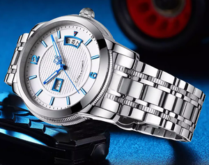 Relojes de Pulsera de Acero Automáticos Luminosos con Diseño de Fábrica y Calendario Personalizado Similar, con Visualización de 24 Horas, para la Marca Propia de los Invitados - Product Image 5