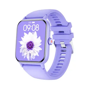 Montre intelligente QS13 bon marché à la mode, couleur noir rose violet beige écran 1.83 pouces appel BT 100 + modes sport montre de fitness