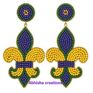 Hand Beaded Drop <b>Earrings</b> for Women <b>Handmade</b> Seed Bead Dangle <b>Earrings</b> with Lightweight Design Boho Ethnic Statement Jewelry - Product Image 6