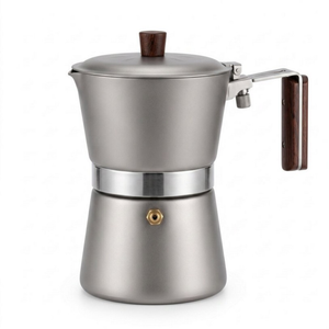 Wholesale Ultralight Pure Titanium Moka Pot Portable Outdoor Camping Espresso Coffee Maker Stove Top Coffee <strong>Kettle</strong> - Product Image 2