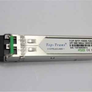 โมดูลออปติคอล Top-Trans Sfp 155m 120km กิกะบิตสำหรับอุปกรณ์ไฟเบอร์ออปติก - Product Image 3