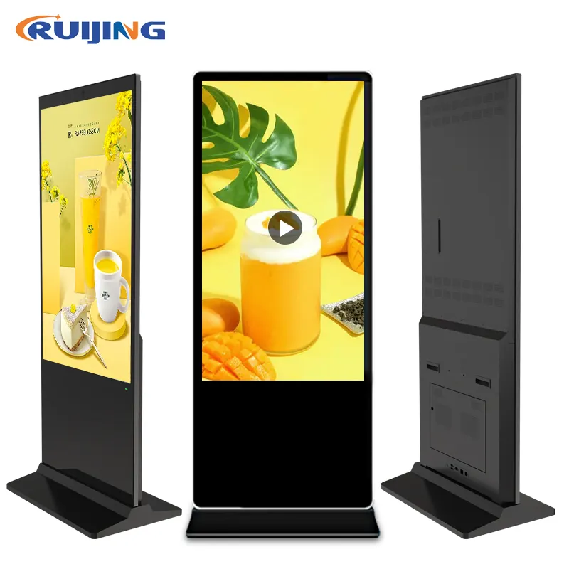 OEM Factory Android win10 digital signs and displays touch totem lcd screen freestanding digital displays