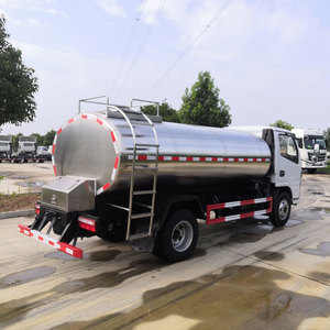 Nouveau camion de réservoir de lait de l'acier inoxydable 82HP de Dongfeng avec le camion-citerne de lait de la nourriture liquide 5cbm - Product Image 3