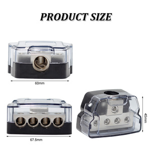 標準マルチウェイケーブル電源バッテリー端子防水配電ブロックカーオーディオ配電ブロック - Product Image 2