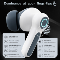 Écouteurs TWS Gaming G07 à Faible Latence, Écouteurs sans Fil pour Joueurs, Casques de Jeu avec Double Appairage V5.4 et Réduction de Bruit ENC