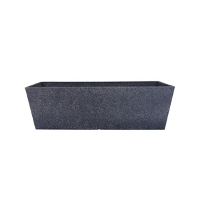 Klassische rechteckige lange brach-kunststoff-blumentöpfe Pflanzkasten und -gartendekoration modern für den Haushalt braun unbeschichtet - Product Image 1