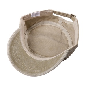 Casquettes décontractées pour hommes, casquettes plates effet vieilli, casquettes en jean 100% coton, casquettes de baseball en toile lavée, vente en gros OEM - Product Image 6
