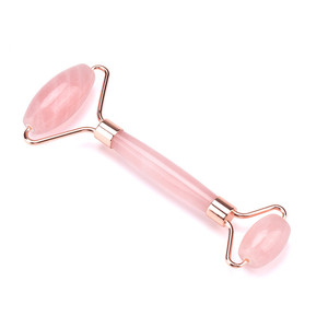 Hight quality rose quartz facial massage jade stone roller massager for face - Product Image 3