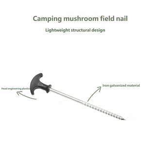 20 Pcs Heavy Duty Spiral Ground Anchor, Galvanized Steel T-Handle <b>Screw</b>-<b>In</b> <b>Tent</b> Stake for Outdoor Camping Canopy - Product Image 5