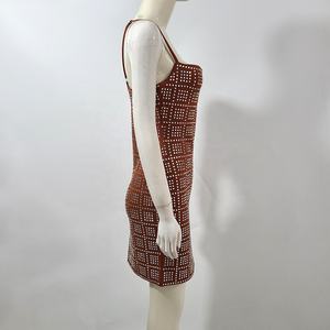 Kadın elastik elbise seksi payetli moda Bodycon bandaj parti elbiseler doğum günü kıyafetleri kokteyl elbise - Product Image 4