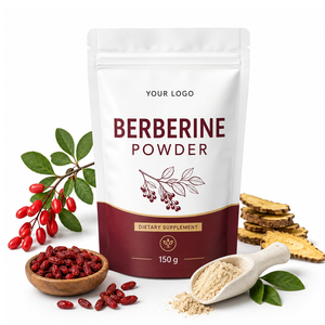 Extracto de Berberina 100% Puro en Polvo de Fitosomas 500mg 150g, Suplemento Halal Certificado para Apoyo Inmunológico en Adultos, ¡Oferta! - Product Image 1