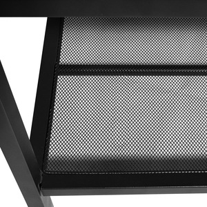 Table basse en bois avec structure métallique et étagère inférieure pour salon et chambre - Product Image 3