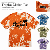 Produsen Kaos Tie Dye Grafis 100% Katun Unisex Streetwear Tee OEM ODM Label Pribadi Grosir Massal untuk Merek Pakaian