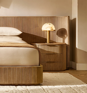 Cama de Lujo Byron de Moda, Cama Europea de Roble con Color Personalizado, Gran Venta - Product Image 2