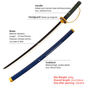 Haute qualité <span class=keywords><strong>Pirate</strong></span> roi Solon Shanks Katana Gryphon <span class=keywords><strong>sabre</strong></span> accessoires Kidults jeu <span class=keywords><strong>de</strong></span> rôle jouet samouraï épées pour Cosplay jouant garçons - Product Image 6