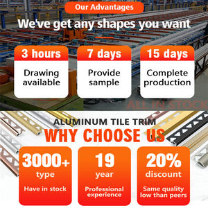 <span class=keywords><strong>Plinthe</strong></span> murale décorative en aluminium anodisé brossé, profilé à joint invisible, style minimaliste moderne - Product Image 6