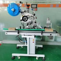 Étiqueteuse automatique personnalisée professionnelle pour l'étiquetage avant et arrière des bouteilles rondes, machine d'étiquetage plate
