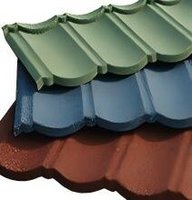 Tuile de toiture en métal revêtue de pierre de type arc, résistante au vent, durable, pour projets de construction résidentielle