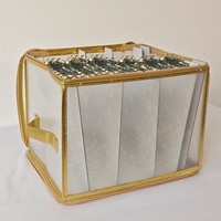 Organisateur de bobines de lumières empilable Behome Collection en PP, capacité 35L, pour décorations de Noël et lumières de fêtes