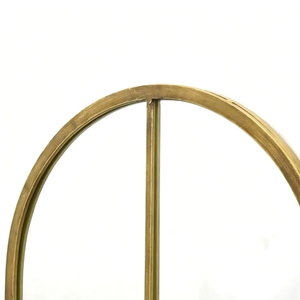 <span class=keywords><strong>Espejo</strong></span> con Marco Metálico <span class=keywords><strong>Dorado</strong></span> Arqueado y Diseño de Rejilla para Uso Decorativo en el Hogar, Oficina, Entrada o Interiores de la Sala de Estar - Product Image 5