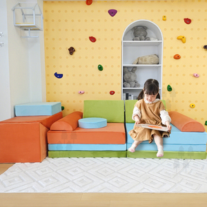 Customized Modular Compressed Soft Kids <b>Play</b> <b>Sofa</b> Sectional Couch for Bedroom Living Room & Hotel Outdoor Use - Product Image 4